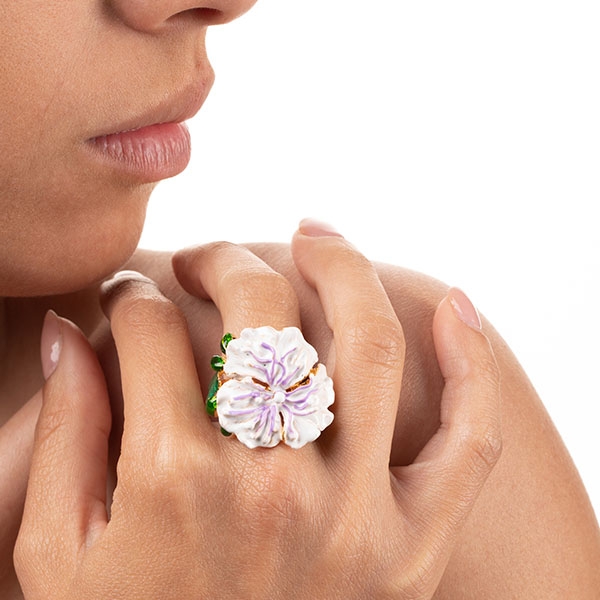 Colourful Enamel Flower Ring In 925 Sterling Silver at Rs 900/piece | 925  खरी चांदी की अंगूठी in Jaipur | ID: 2853360650333